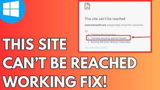 This site can’t be reached checking the proxy and the firewall 2024 Guide