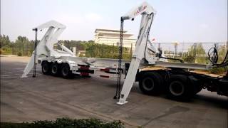 Sidelifter container semi trailer