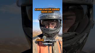 Karımla Motosiklet Sürmek Zor Mu ? #shorts #shortsvideo #motosiklet