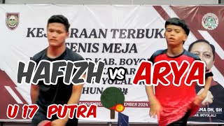 HAFIZH (Boyolali) vs ARYA (SKP Cirebon) 🏓🏓 16 Besar U17 Putra Piala Ketua DPRD Boyolali 2024