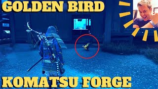 Ghost of Tsushima: Golden Yellow Bird at Komatsu Forge (Forgemasters Headband Mongol Territory Act 1