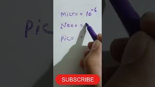 Micro Nano Pico #trending  #viral  #learning  #study #math  #youtubeshorts