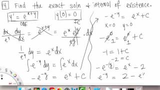 Solutions to Separable Equations Example 4 | Differential Equations | Griti