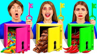 Solve the Mystery Challenge of 1000 Keys | Funny Food Situations by Happy Funny