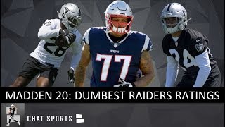 Madden 20 6 Most DISRESPECTFUL Raiders Ratings Feat Josh Jacobs Johnathan Abram amp Chris Warren