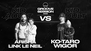 Link \u0026 Arisha VS Wigor \u0026 Ko-taro | TOP 8 | 2vs2 | GROOVE SESSION 2023