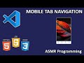 ASMR Programming – Mobile Tab Navigation- No Talking