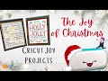 Plaque Cards With Cricut Joy | The Joy of Christmas with Maymay