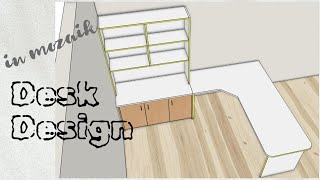 MZ22 Desk design in mozaik