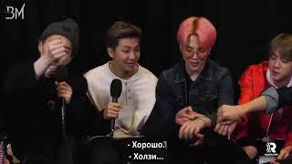 [RUS SUB][01.05.19] HALSEY crashes our BTS interview to give the scoop on their BBMAs performance!