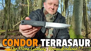 ✔ CONDOR TERRASAUR REVIEW - Low Budget Bushcraft Messer:  der Mora Garberg Herausforderer???