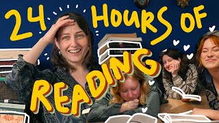 reading for 24 hours straight 🫠🌼 book sleepover 📖