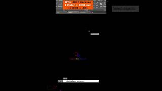 Convert Millimetre Drawing to Meters in AutoCAD #shorts #autocad
