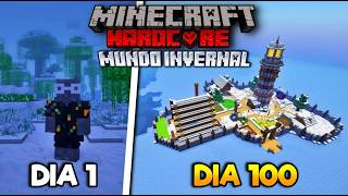 SOBREVIVÍ 100 Días en un MUNDO INVERNAL en Minecraft HARDCORE