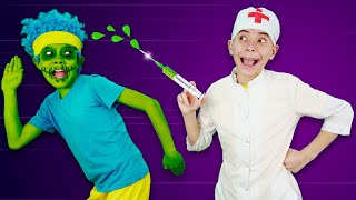 Zombie Epidemic Game + Zombie Song | Nursery Rhymes & Kids Songs