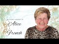 live stream of the funeral service of alice french