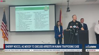 Pasco County Sheriff, AG Moody discuss arrests in human trafficking case