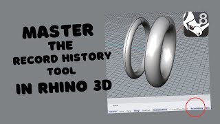 Rhino 3D: Mastering the Record History Tool | Urdu/Hindi Tutorial