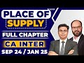 Place of Supply Full Chapter | CA Inter Sep 24/Jan 25 | CA Inter GST Chapter 4 | Place of Supply