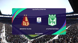 PES 2021 | Deportes Tolima vs Atletico Nacional - Colombia Primera A | 31/03/2021 | 1080p 60FPS