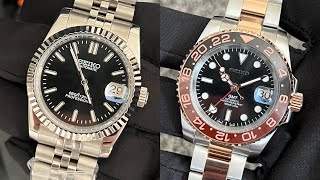 Seiko Date-Just Mods \u0026 Root-beer NH34 GMT! (Deliveries)