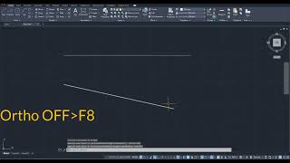 AutoCAD Ortho Mode ON / OFF