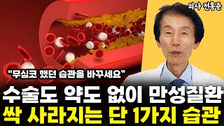 고혈압, 당뇨, 비만, 심근경색증, 협심증, 뇌졸중이 생활습관병!? 잘못된 습관에서 시작된 나쁜 습관! l의사 전홍준(7부)