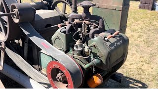 Sounds of the Wisconsin on The Oliver BaleMaster Baler! Snappy lil Engine