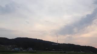 ウェザーリポート動画0618「夕陽」@岩手県久慈市夏井18:47