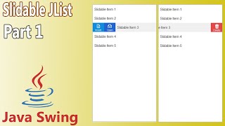 Java Slidable - Custom Jlist (Part 1)
