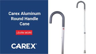 Carex Aluminum Round Handle Cane