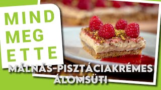 Málnás-pisztáciakrémes álomsüti | Mindmegette.hu