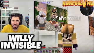 WILLY se hace INVISIBLE para espiar a FARGAN mientras..😎😆 | Karmaland 5