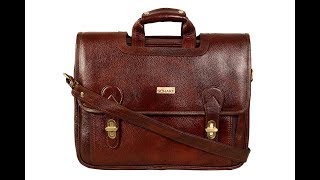 SCHARF  Boston Sebastine - Manuscript File  Handmade Genuine Leather Bag