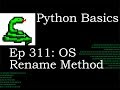 Python Basics OS Rename Method