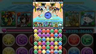 [パズドラ]（自身無課金編成）王妃の舞踊神殿 最上層【7x6マス】