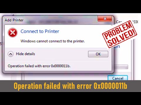 Ошибка общего доступа к принтеру 0x0000011b Как исправить ошибку принтера 0x0000011B?