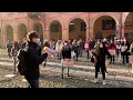 manifestazione degli studenti del liceo corso di correggio per la riapertura delle scuole superiori