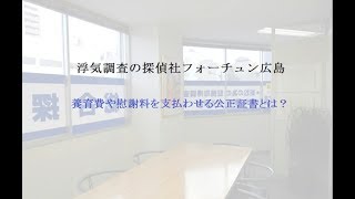 養育費や慰謝料を支払わせる公正証書とは？｜浮気調査の探偵社フォーチュン広島