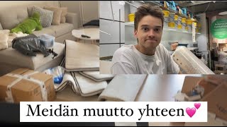 MUUTETTIIN YHTEEN! (muuttovlogi)