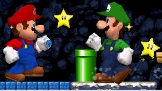 New Super Mario Bros DS - Mario Vs. Luigi Mode #5 (All Courses)