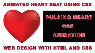 CSS Heart Pulse Animation | Heart Animation CSS | Heartbeat HTML | Heartbeat CSS | Web Seekho