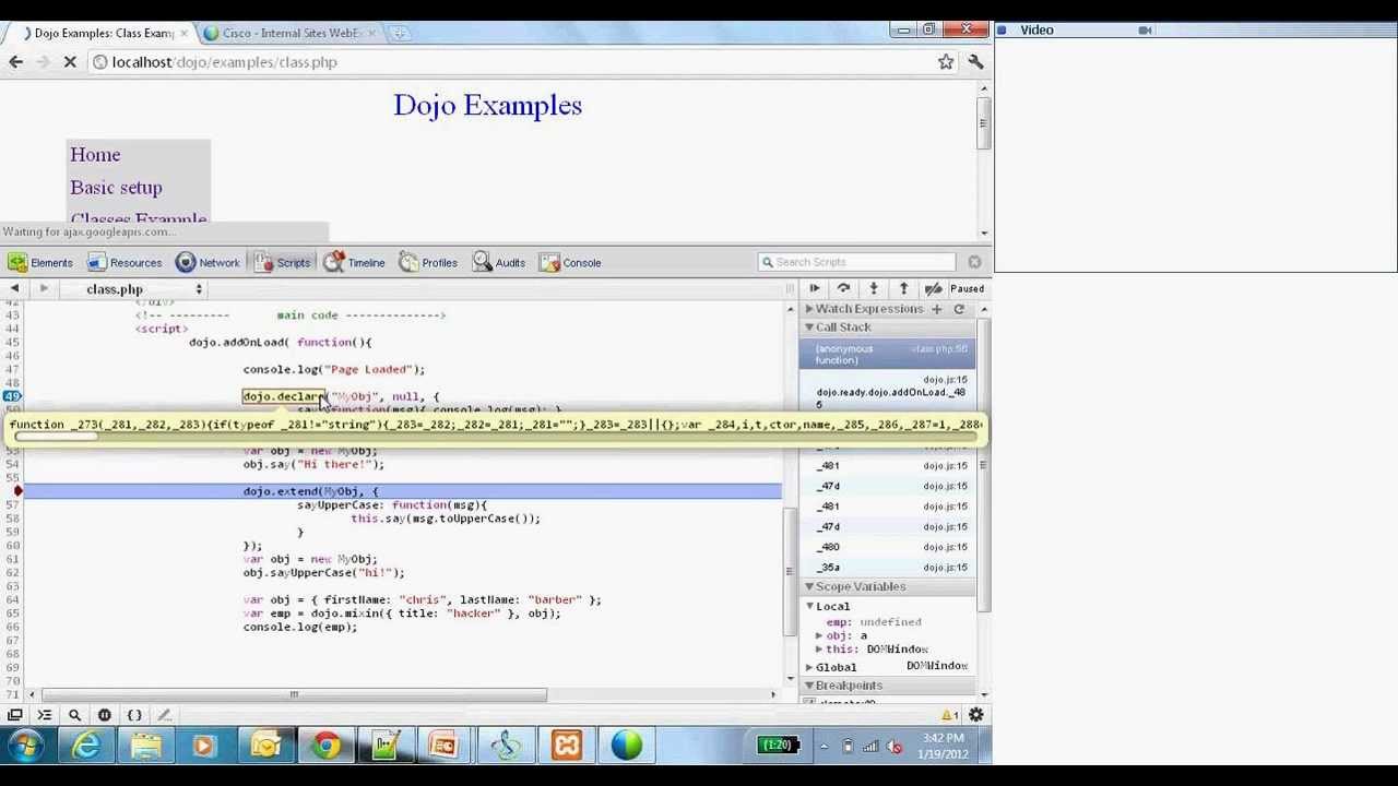 Javascript Toolkit Dojo Tutorial For Beginners Youtube