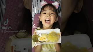 Lucu Emma Makan Durian Slayyyy #5yo