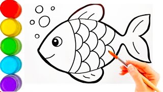 How to draw a easy fish.