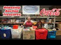 Unboxing Auction Items!!! Lots of Coca-Cola, Norman Rockwell, Vintage treasures and much more!