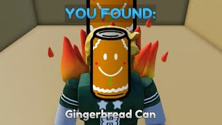 How to get GINGERBREAD Can in FIND THE CANS Roblox