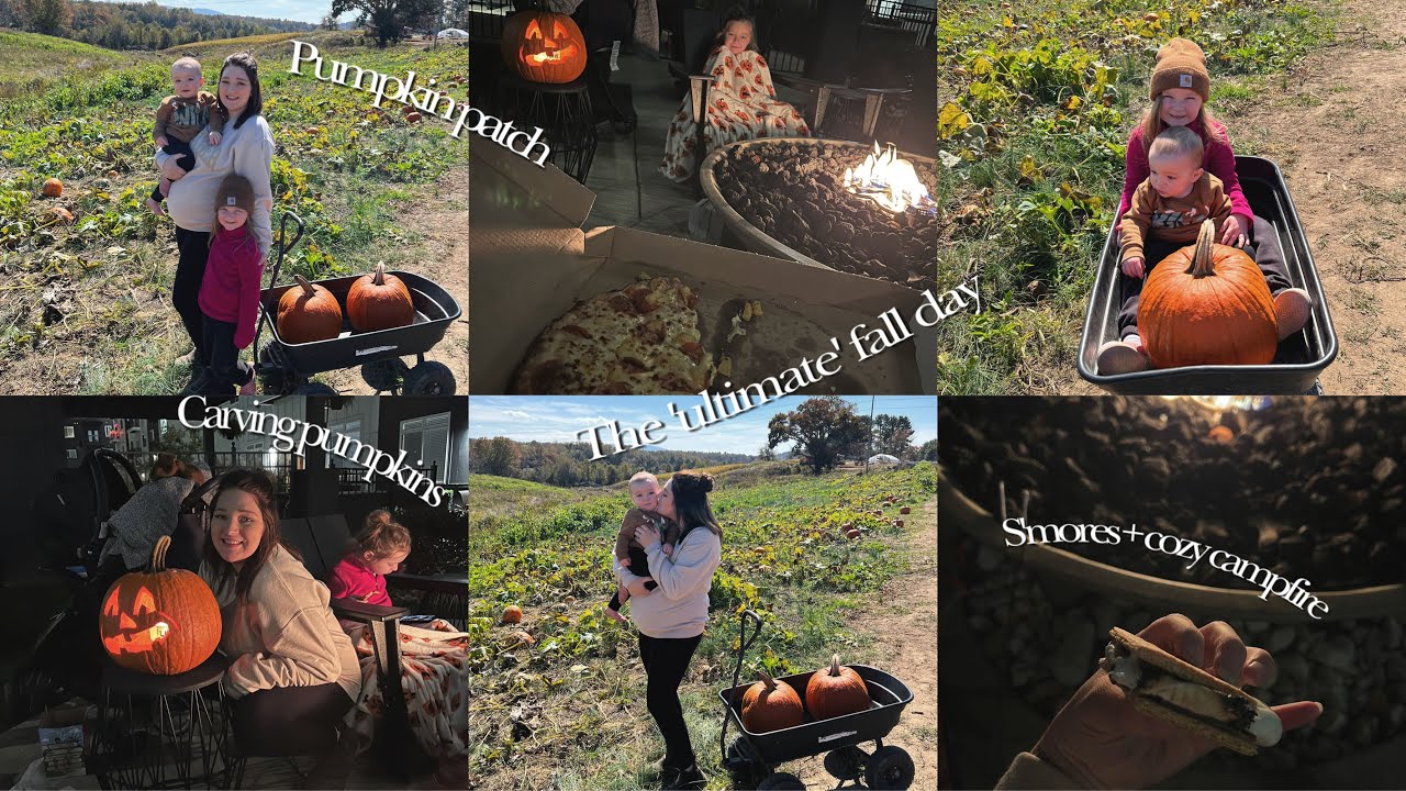 The Ultimate Fall Vlog Pumpkin Patch Carving Pumpkins S Mores