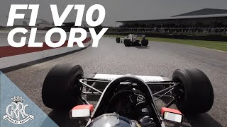 Onboard | Bruno Senna screams V10 McLaren MP4/5 round Goodwood | PURE SOUND