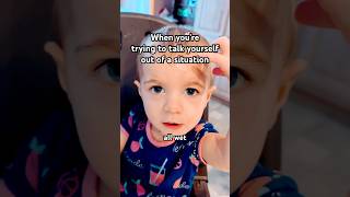 Baby is always innocent #funnybabyclips #wholesomevideo #talkingbaby